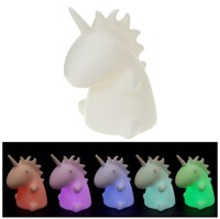 Einhorn Led Nachtlicht Mit Farbwechsel Inkl. Batterie Kinderlicht Stimmungslicht