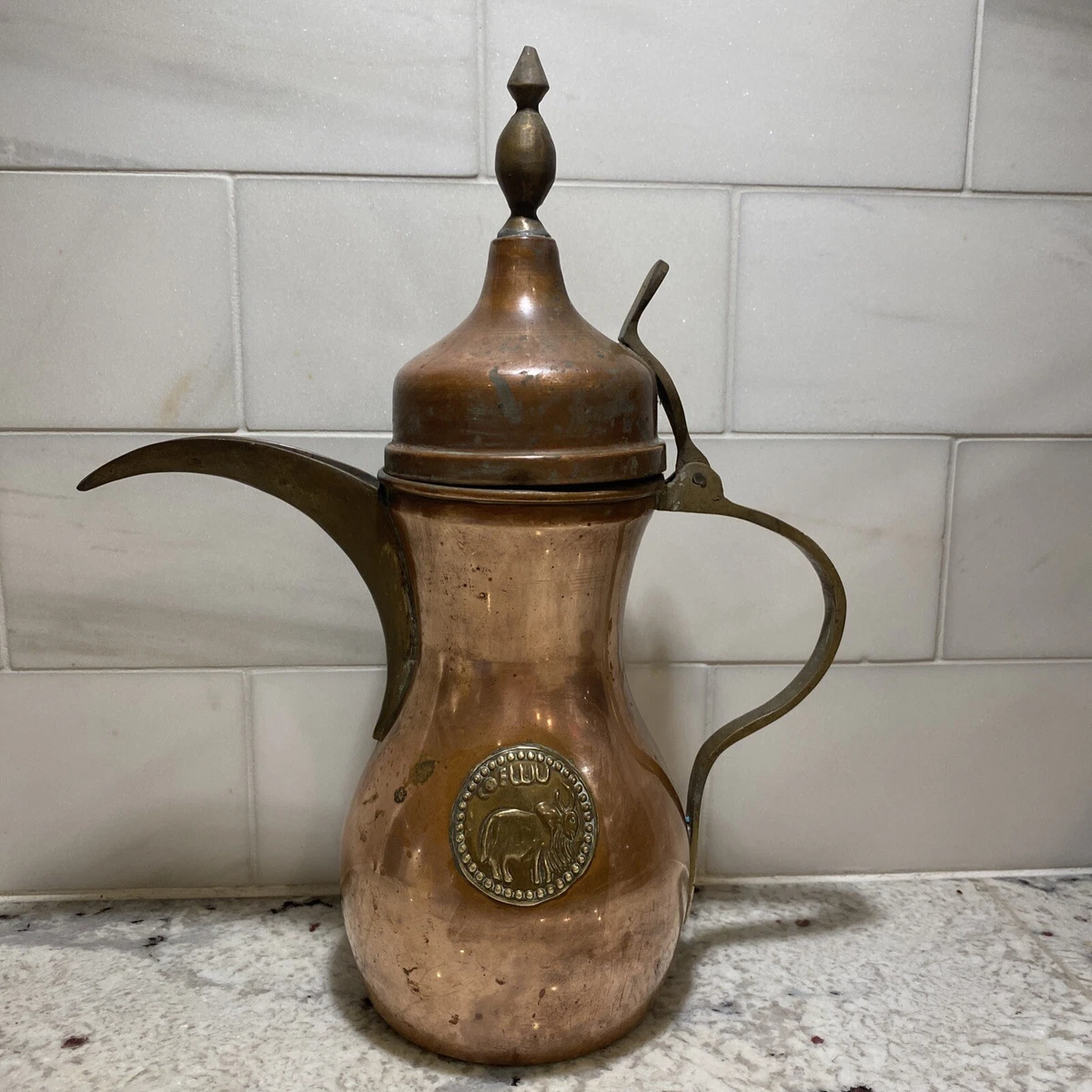 Vintage turkish coffee clearance pot