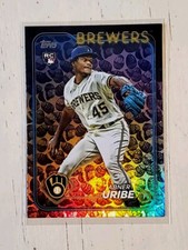 2024 Topps Series One Abner Uribe RC Easter Eggs Foil Parallel SP - MLB Brewers