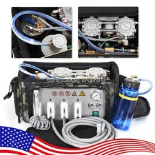 Portable Dental Delivery Unit Bag Suction System Air Compressor 4 Hole BD-401
