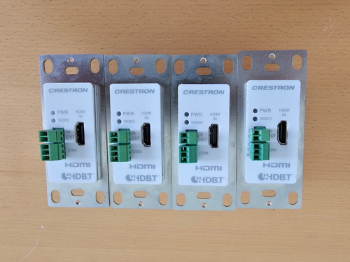 Crestron DM-TX-4K-100-C-1G-W-T P/N 6505630 Wall Plate Digital Media Transmitter
