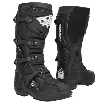 ACERBIS WATERPROOF CLAW WATERPROOF MOTORCYCLE CROSS ENDURO BOOTS BLACK SIZE 43