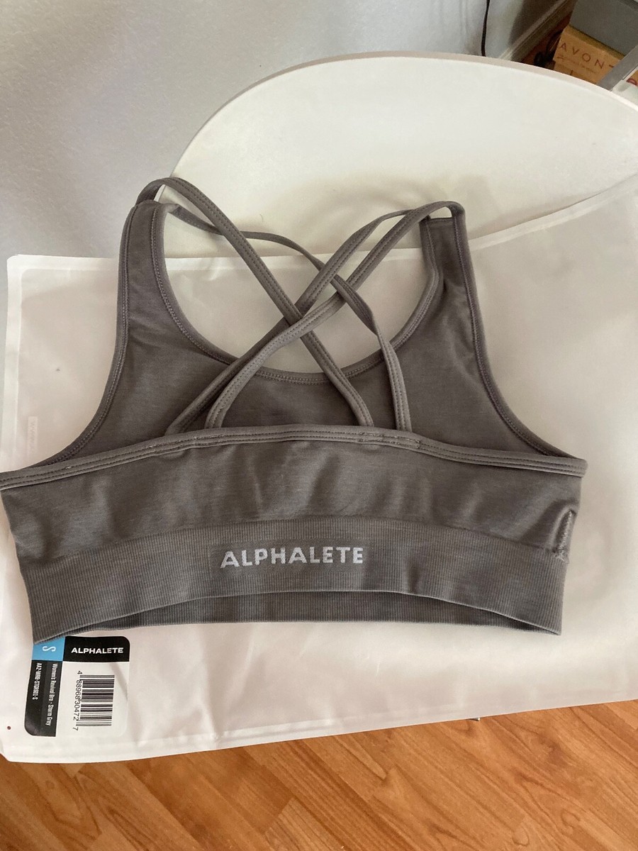 その他 ma ALPHALETE REVIVAL BRA Womens Storm Grey Sports Bra S Small | eBay