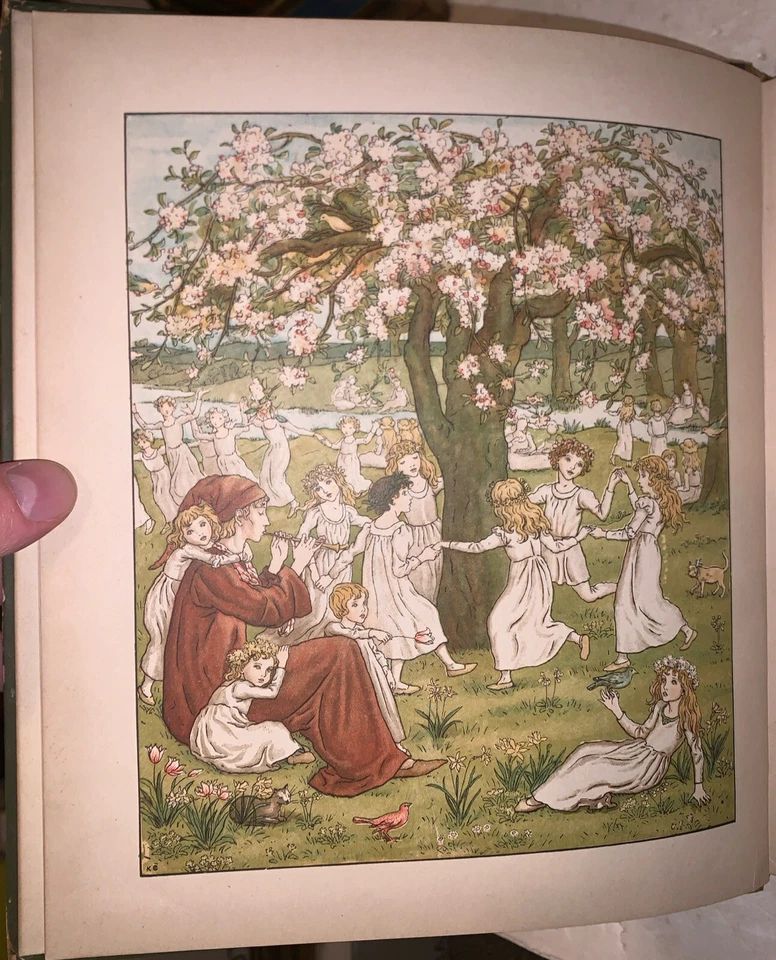 SIGNED by KATE GREENAWAY, THE PIED PIPER OF HAMELIN, by ROBERT BROWNING, c.1890 - Image 2 of 4