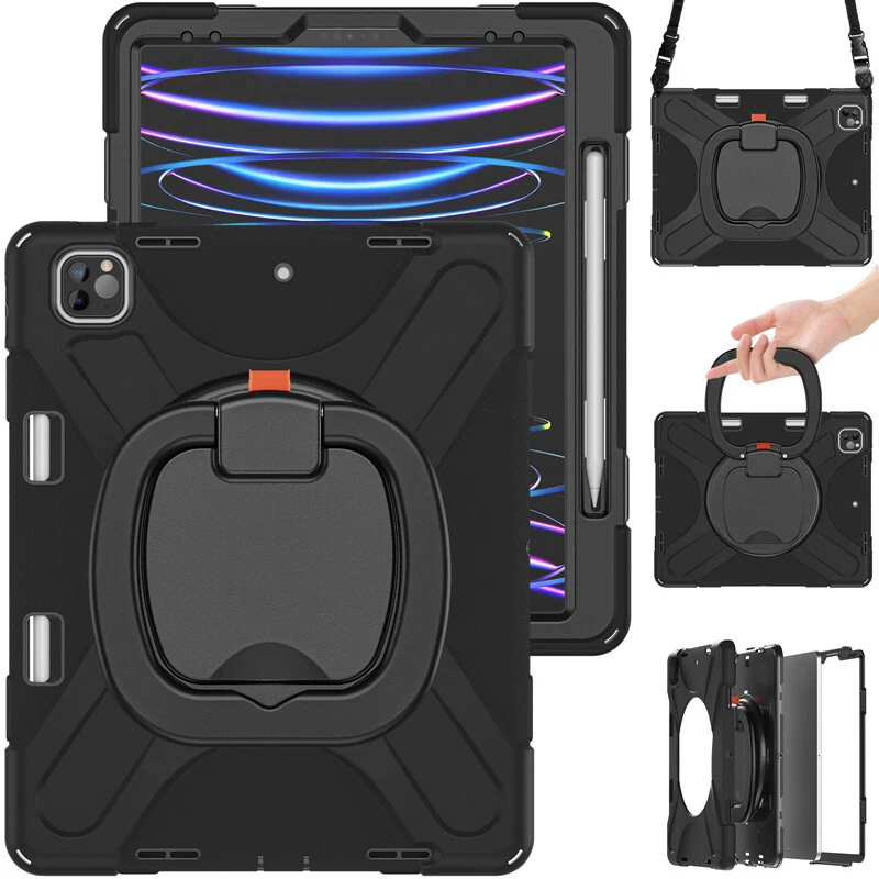 Rotating Shockproof Carry Tablet Case For Apple iPad Pro 12.9 Pro 11 Pro 10.5 - Image 2 of 4