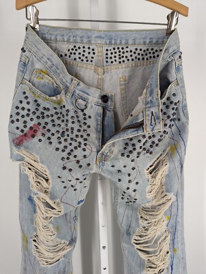 Number N Ine Paint Splatter Thrashed Studded PAIN Grunge Number N Ine Paint Splatter Thrashed Studded PAIN Grunge