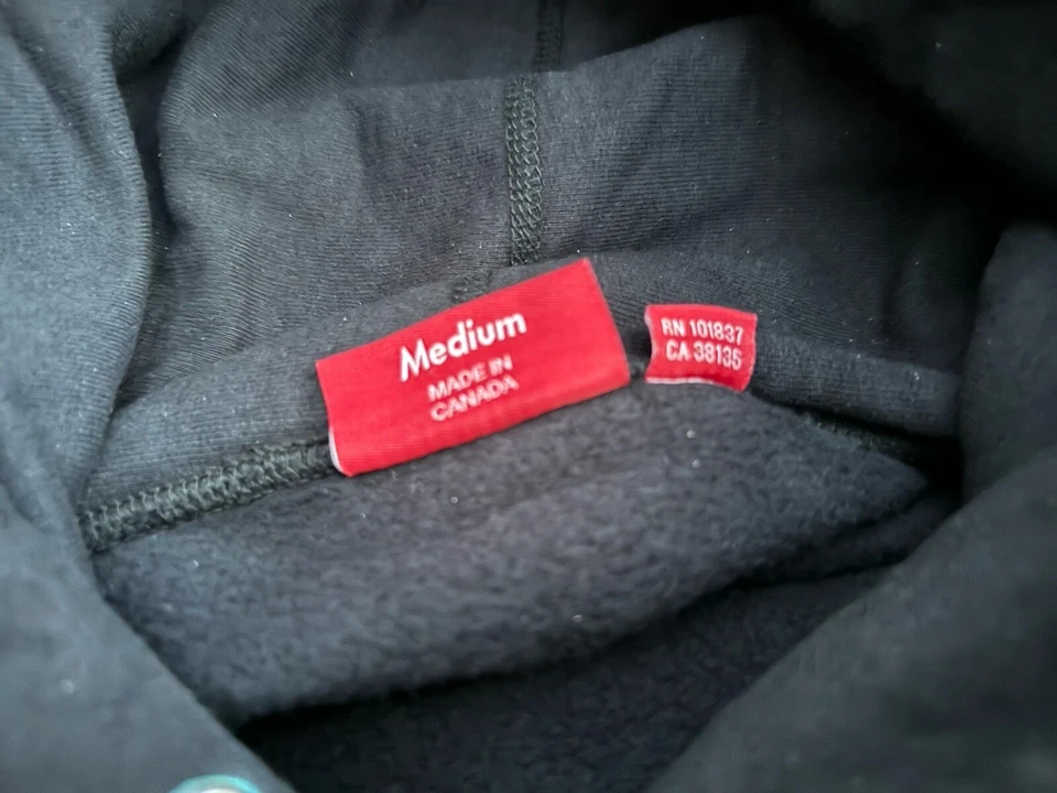 Sudadera con capucha Supreme Bandana logotipo caja cachemira negra mediana Foto 3 de 3