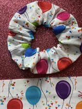 2 Fun  Adorable balloon,  Hair Scrunchies. Great for Birthdays.  