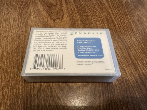 Exabyte VXA Paket Reinigungsbandkassette 111.00209 BRANDNEU WERKSEITIG VERSIEGELT - Bild 2 von 5