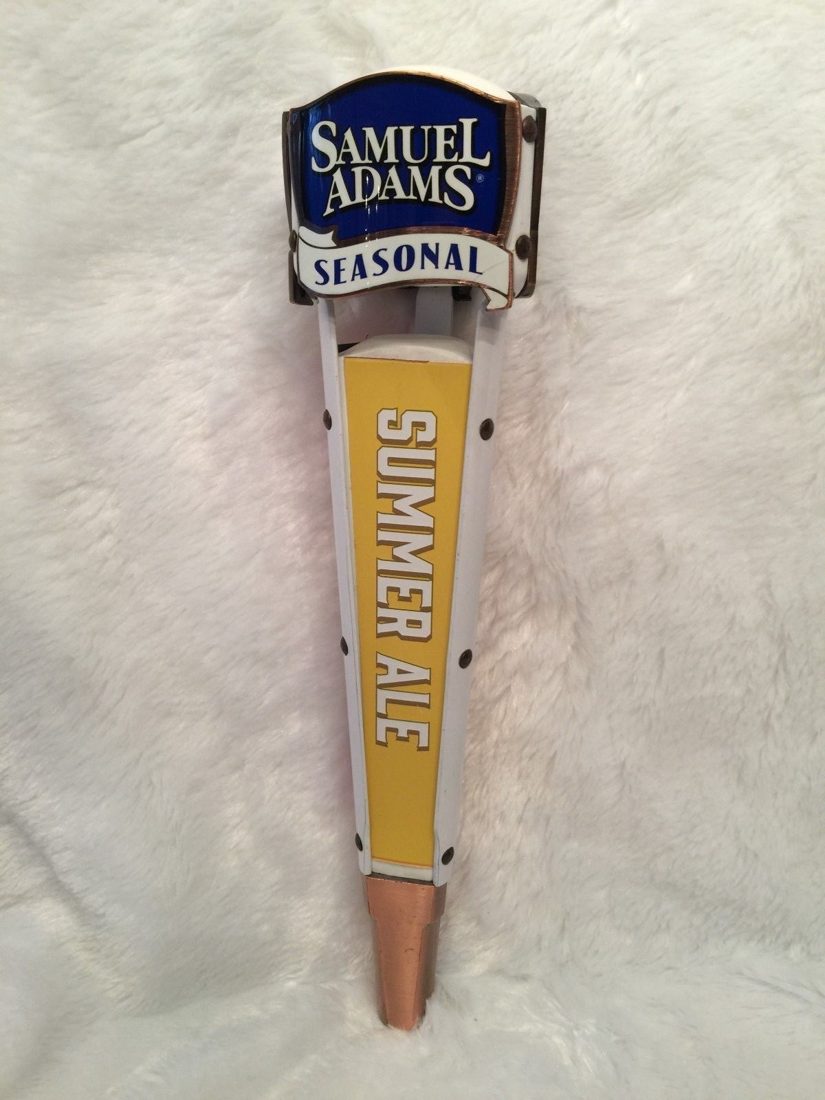 Samuel Adams Seasonal Beer Tap Pull Handle Man Cave 3Sided Acrylic 3 Labels eBay