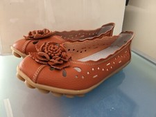 AUYI COMFORT SHOES GENUINE LEATHER UPPER S39 AU 8.5 INSOLES LENGTH-24.5 CM NEW