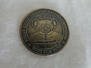 United States Marine Corps Toys For Tots Token With Bear 3289 Ebay