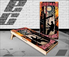 Wicked Wire Lineman Cornhole Boards Bean Bag Toss Game