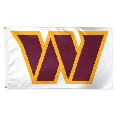 For Washington Commanders Football fans 3x5 ft White Flag - NFL Gift Banner