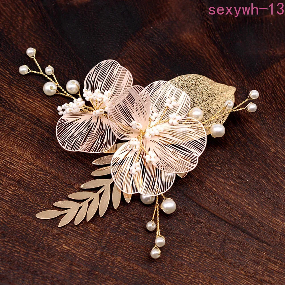 Wedding Hair Clips Bride Hair Jewelry  Pearl Hairbands Tiaras Noiva Hair Jewelry