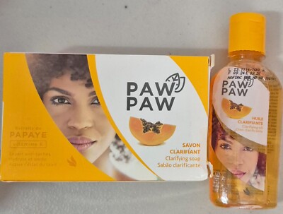 1 Set x PAW PAW Clarifying Hydrating Body Oil and Soap with Papaya Extract 180G