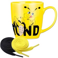 Borussia Dortmund BVB Emma Tasse + 2 Paar Fan-Schnürsenkel