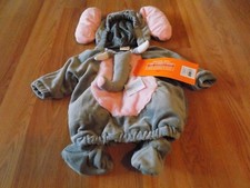 Infant Size 0-6 Months Hyde  Eek Elephant Halloween Costume Hooded Vest Booties