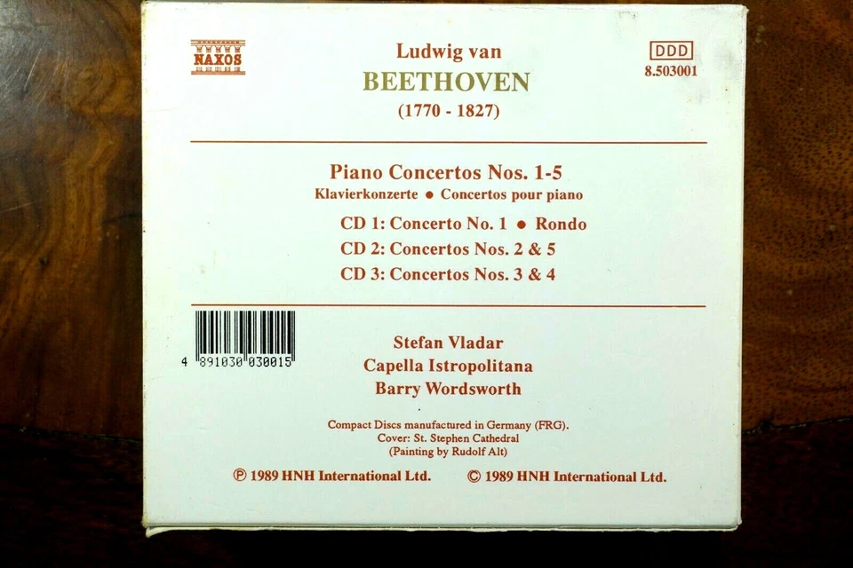 Beethoven - Piano Concertos Nos. 1-5, Vladar, Istropolitana, Word...  -  CD, VG - image 2 of 2