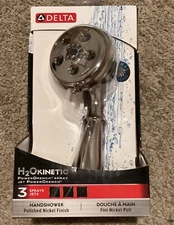 Delta H2Okinetic 3 Spray Shower Head Handheld 54433-PN-PK Chrome New InBox