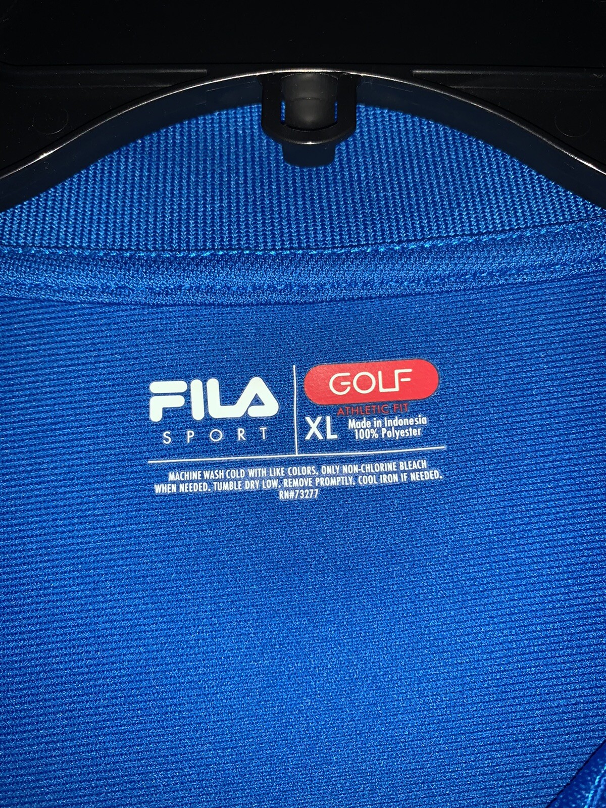 Camicia da golf Fila Sport uomo blu taglia XL