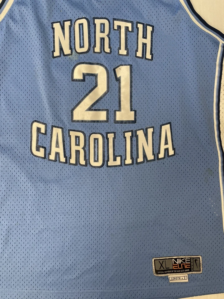 Vintage University of North Carolina Tarheels #21 Nike Elite Jersey Mens XL - Image 2 of 4