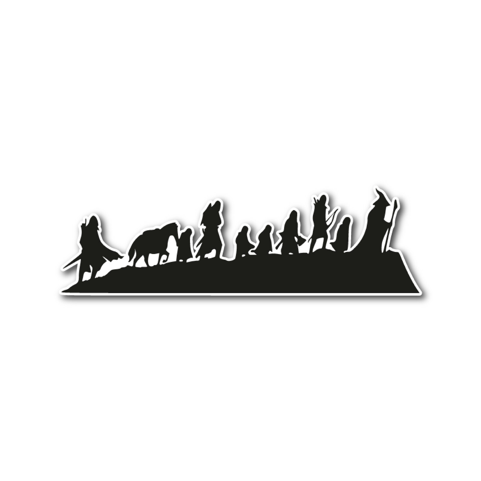 Lord of the Rings Inspired Decal Sticker Car Window Wall Bumper Hobbit
