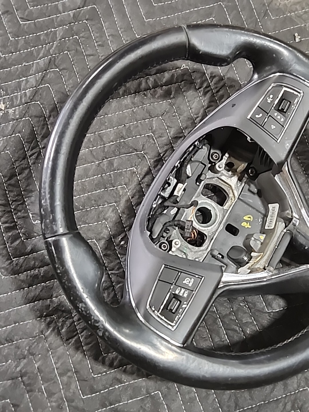 14-20 Maserati Ghibli S M157 Steering Wheel Black 670044602 OEM #0045