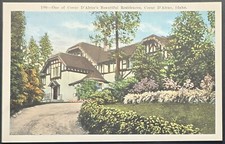 Coeur D’Alene Idaho Beautiful Residence John W Graham E C Kropp Postcard