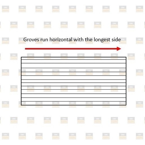 6mm Grooved Anti Slip Rubber Matting Fine Ribbed / Squares & Strips in all sizes - Picture 2 of 4
