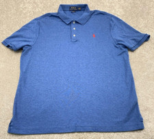 Polo by Ralph Lauren Men's XL Short Sleeve Polo Classic Fit Blue Cotton 4237