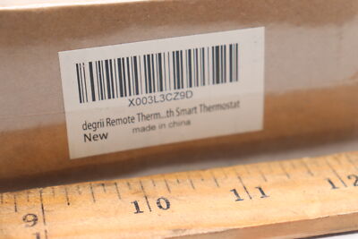 Degrii Remote Thermostat with PIR Motion Detector/Battery Display Gray 