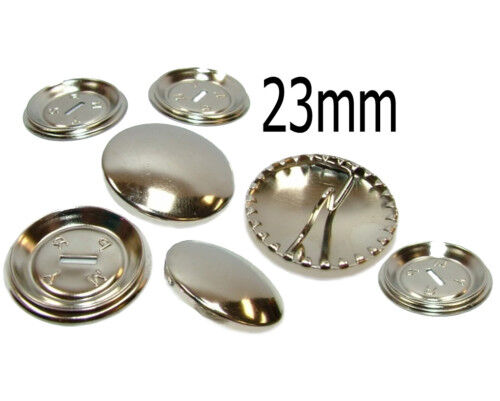 Round Metal Self Cover Buttons Professional Or DIY 15mm 19mm 23mm 29mm 38mm - Picture 4 of 9