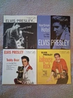ELVIS PRESLEY RED VINYL 45s&PICTURE SLEEVES 1950s HITS NEAR MINT-MINT LOT 4