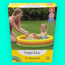 Image of Inflatable Paddling Pool 3 Ring Children’s Kids 2+ 66L Pool 91cm Diameter New