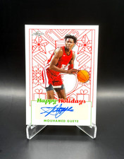Auto! Mouhamed Gueye 2023 Leaf Happy Holidays Auto (Thick Stock) Pre-RC (E)