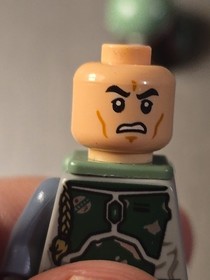 LEGO Authentic Minifigure &ndash; Boba Fett Clone Head&ndash; SW0822 -- As Is
