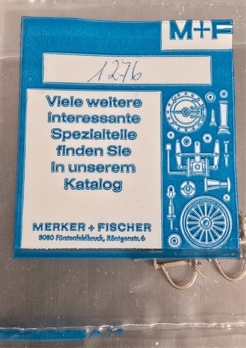 M+F Merker Fischer H0 No.1276 2 pares de mangueras de freno nuevas embalaje original | Zustand: Neu