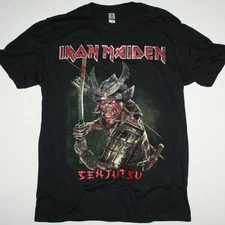 Vintage Iron Maiden Senjutsu 2 Sides T-Shirt, Retro Heavy Metal Band Fan Tee