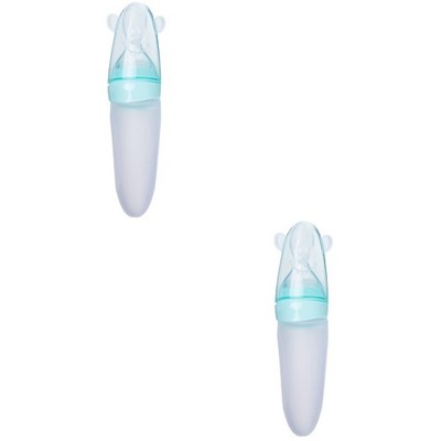  2 STÜCKE Baby Squeezing Fütterung Flaschen Reis Paste Flaschen Silikon-Feeder