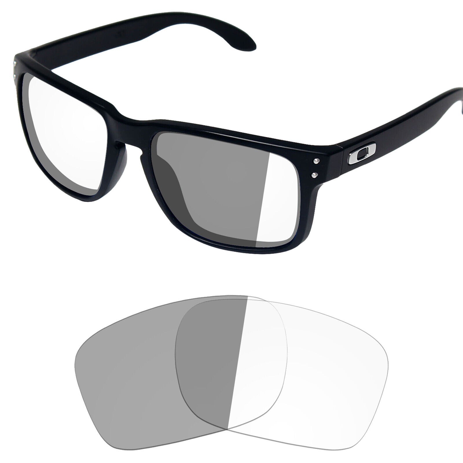 Replacement Lens for Ray-Ban Meta Wayfarer RW4008 53 Photochromic Clear to Dark