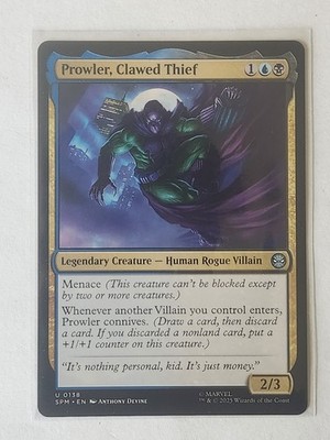 Prowler, Clawed Thief Marvel's Spider-Man Regular