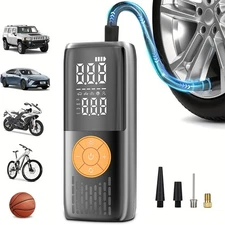 150 PSI Air Compressor Tire Inflator For Car Moto Bike Tires Air Pump with Light