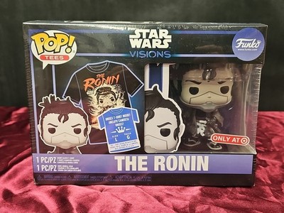 Funko Pop! Star Wars Visions The Ronin Figure + T-Shirt L New Sealed Target Excl