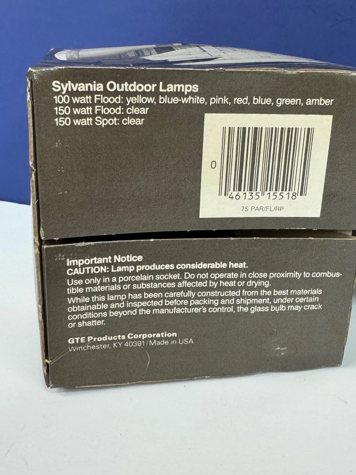 75PAR/FL 75W 120V Clear Floodlight Non-LED LIGHT BULB Lamp SYLVANIA 15518 - Image 4 of 4