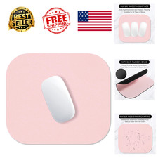 Mouse Pad Pink Square 8x9 Inch Anti-Slip Waterproof Rubber 3mm Gaming Laptop