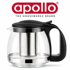 Glass Teapot With Stainless Steel Infuser - 600ml -Tea Pot Loose Leaf Tea Brewer