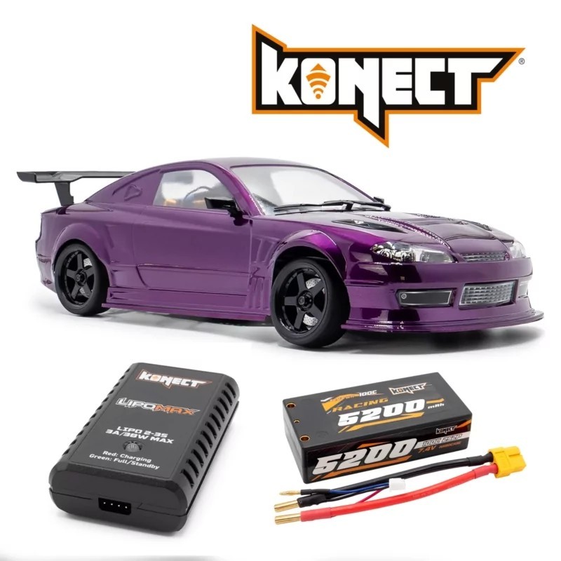 Voiture piste Drift OVER-D10 S15 HobbyTech 1/10 RTR voiture télécommandée