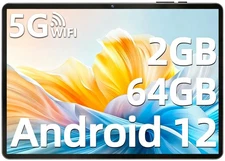 SGIN 10.1'' Tablet Android 12 2GB + 64GB Quad-Core 1.6GHz 5000mAh WIFI