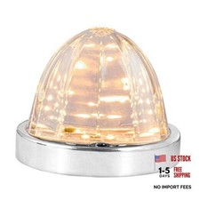 81941 Amber/Clear Classic Watermelon Surface Mount 18 LED Turn/Marker Light